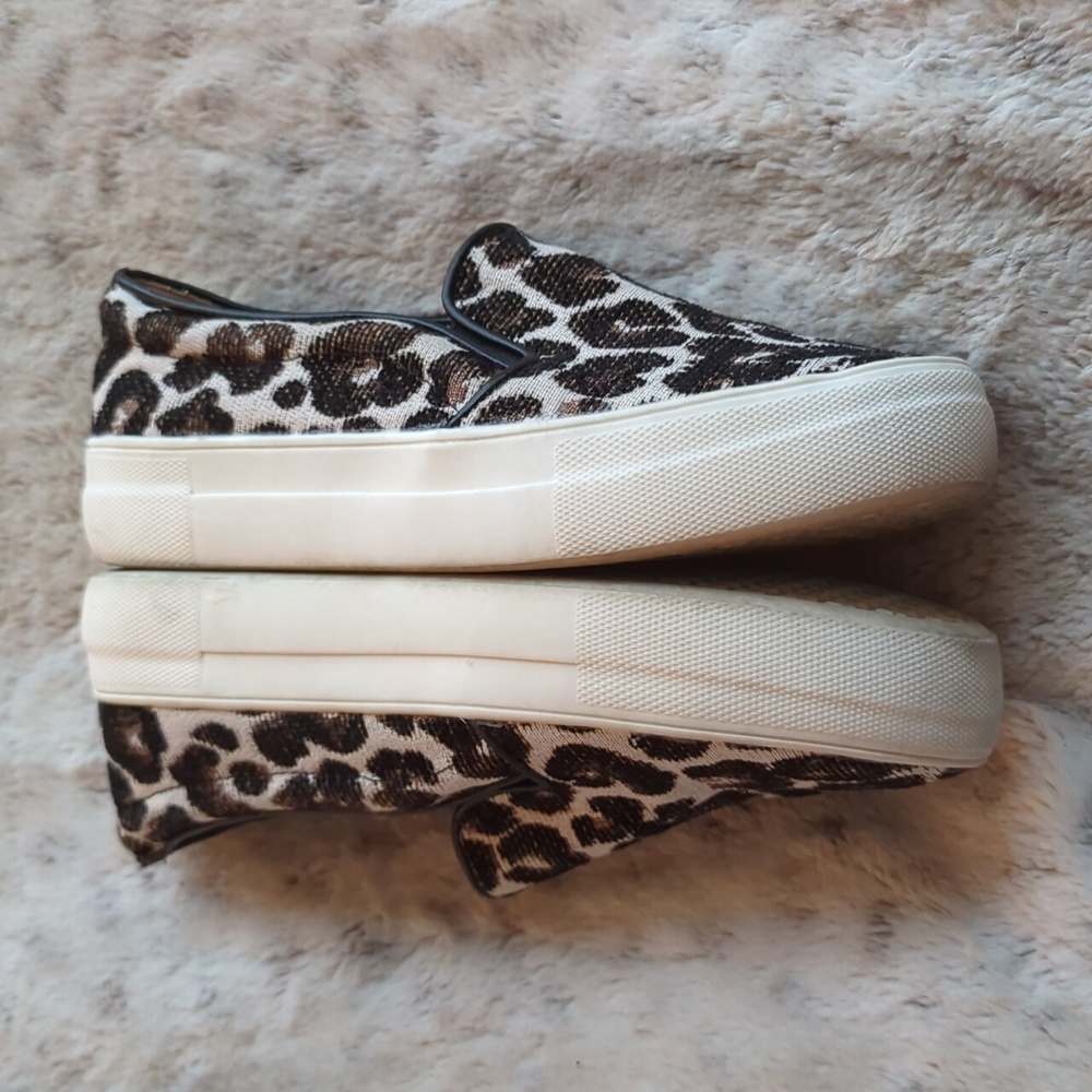 Topshop Leopard Print Canvas Slip On Streetwear S… - image 7